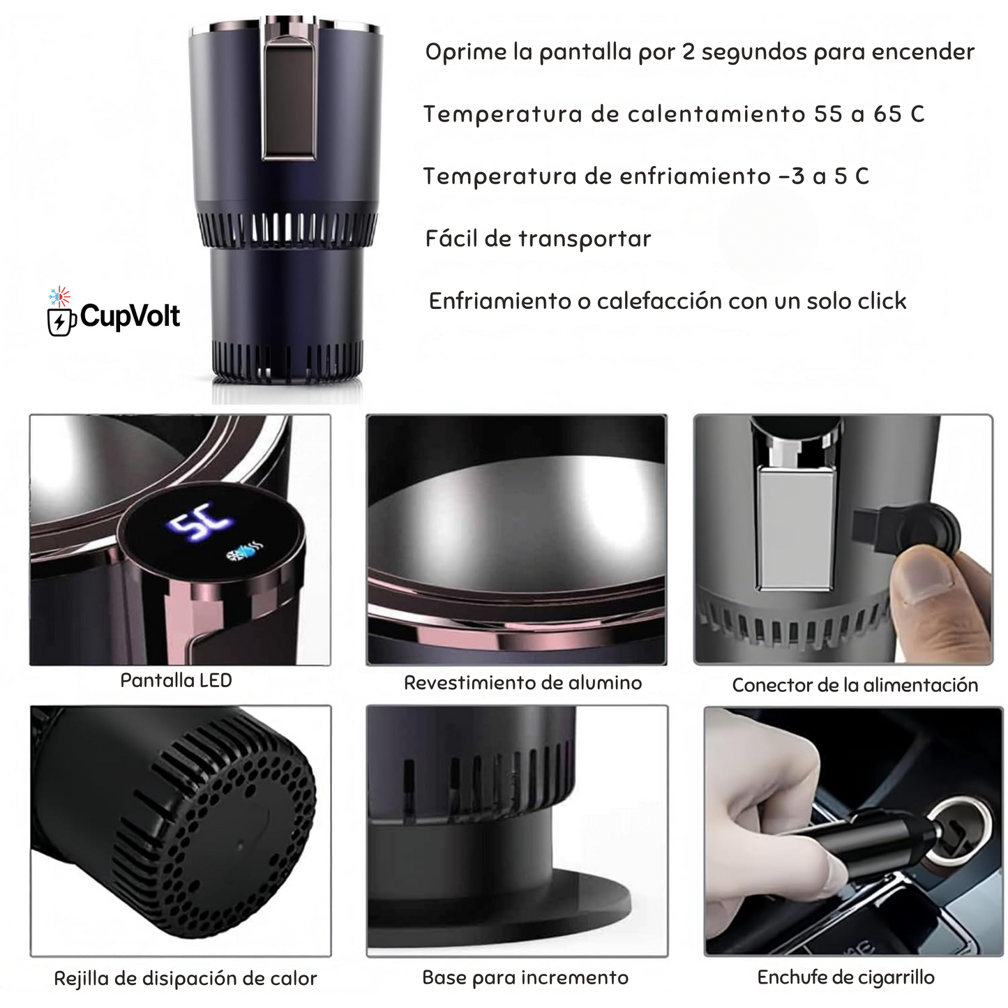 Portavasos Inteligente para Auto